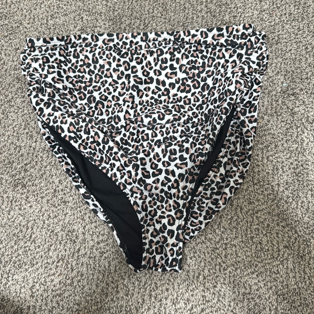 Albion ruched high waisted bottoms cheetah